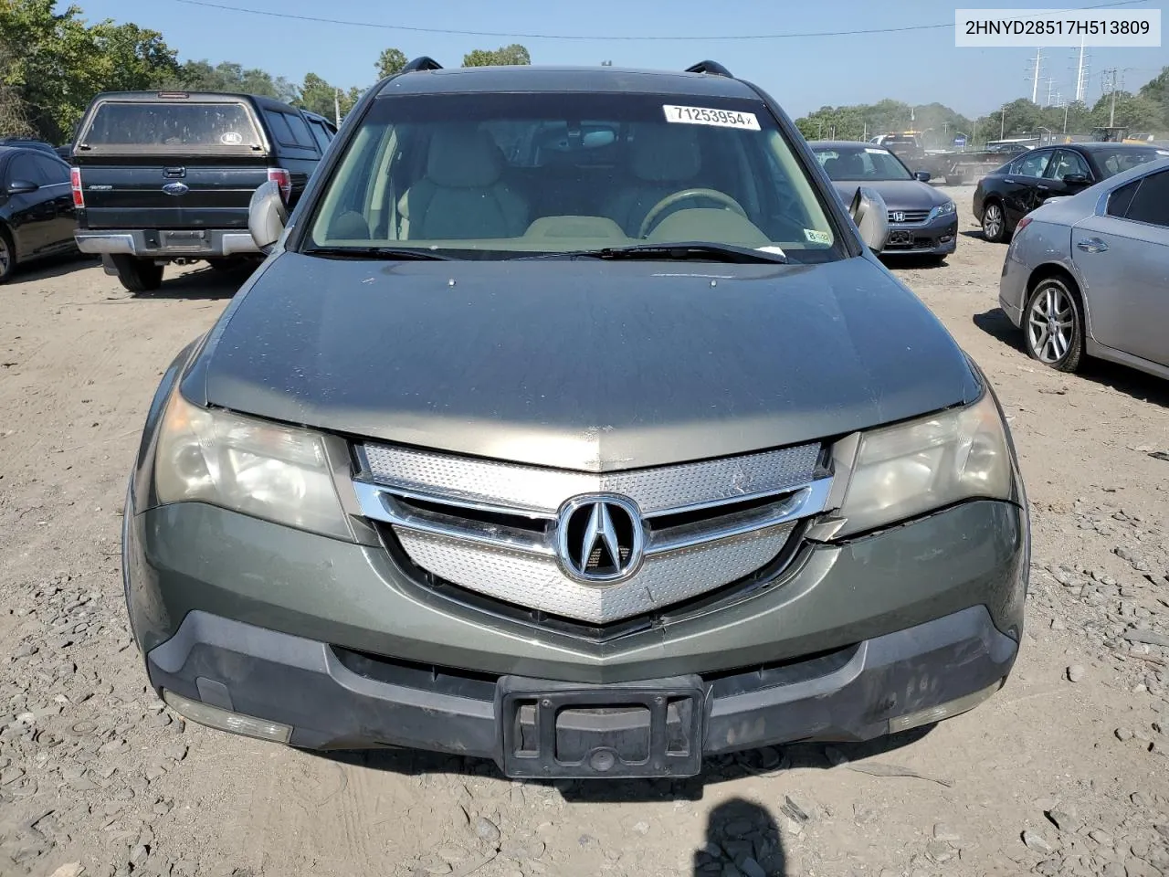 2007 Acura Mdx Sport VIN: 2HNYD28517H513809 Lot: 71253954