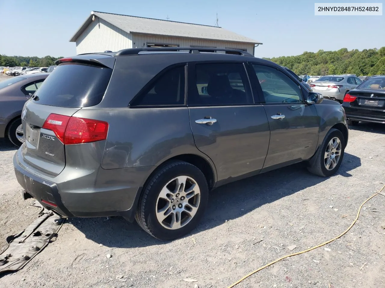 2007 Acura Mdx Technology VIN: 2HNYD28487H524832 Lot: 71314284