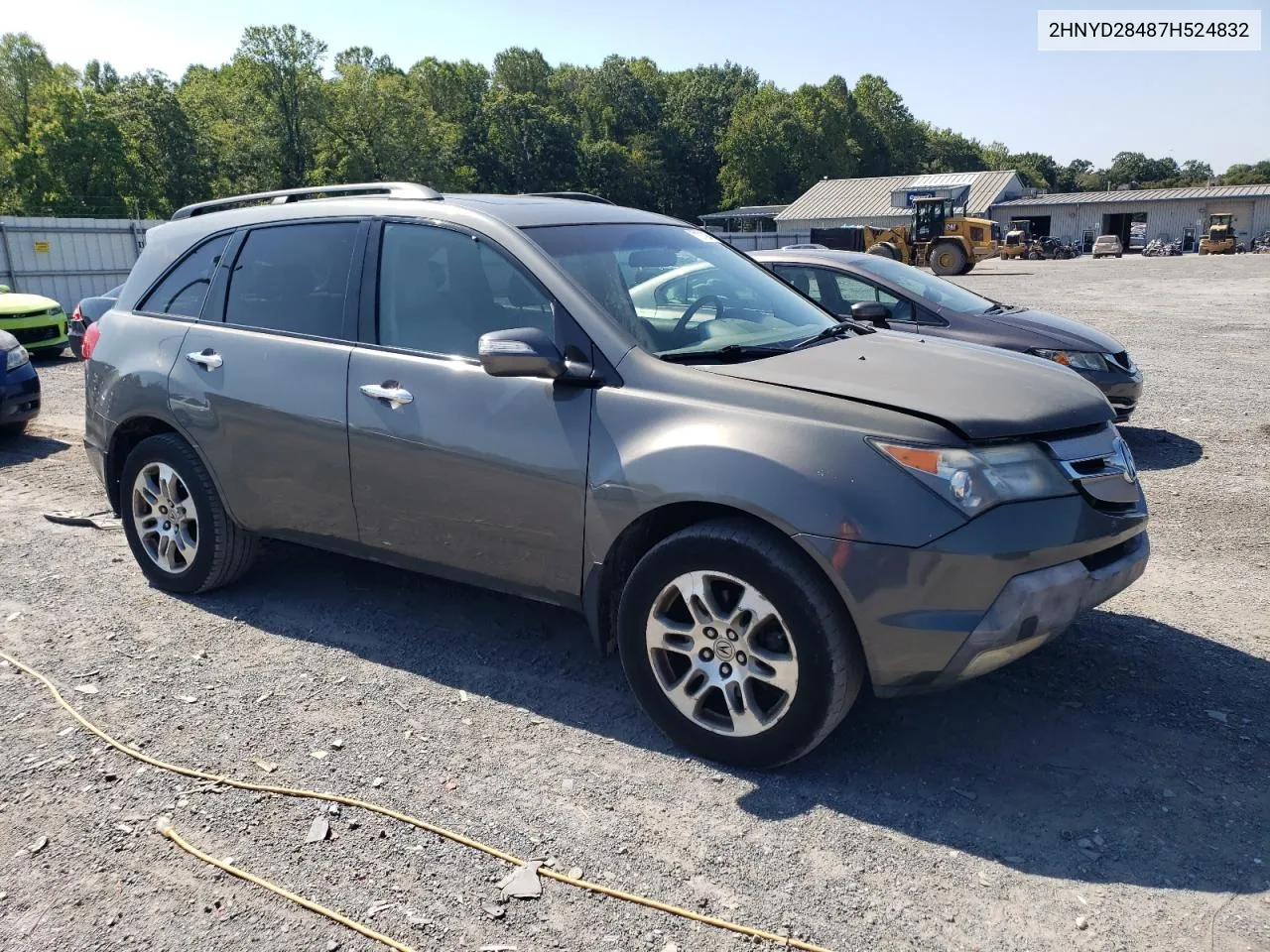 2007 Acura Mdx Technology VIN: 2HNYD28487H524832 Lot: 71314284