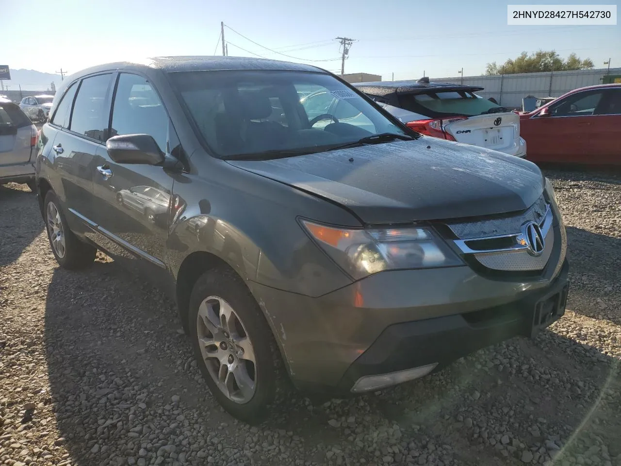 2007 Acura Mdx Technology VIN: 2HNYD28427H542730 Lot: 71809384