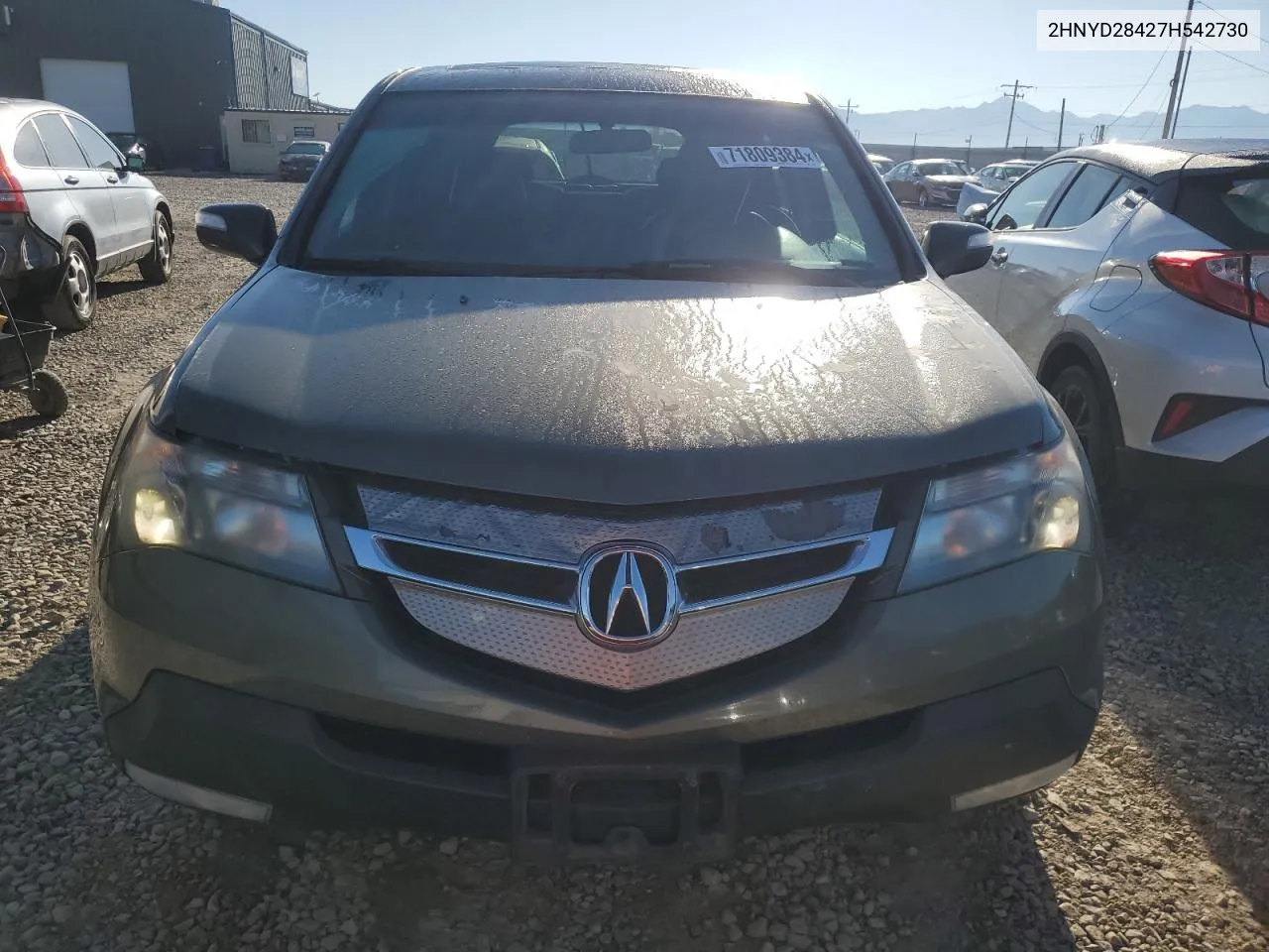 2007 Acura Mdx Technology VIN: 2HNYD28427H542730 Lot: 71809384