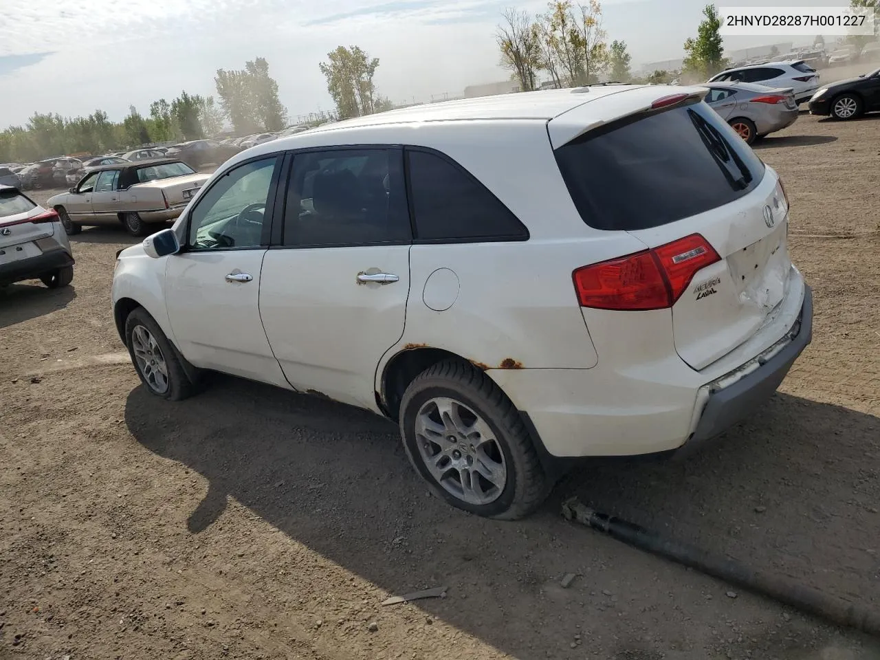 2007 Acura Mdx VIN: 2HNYD28287H001227 Lot: 71940344