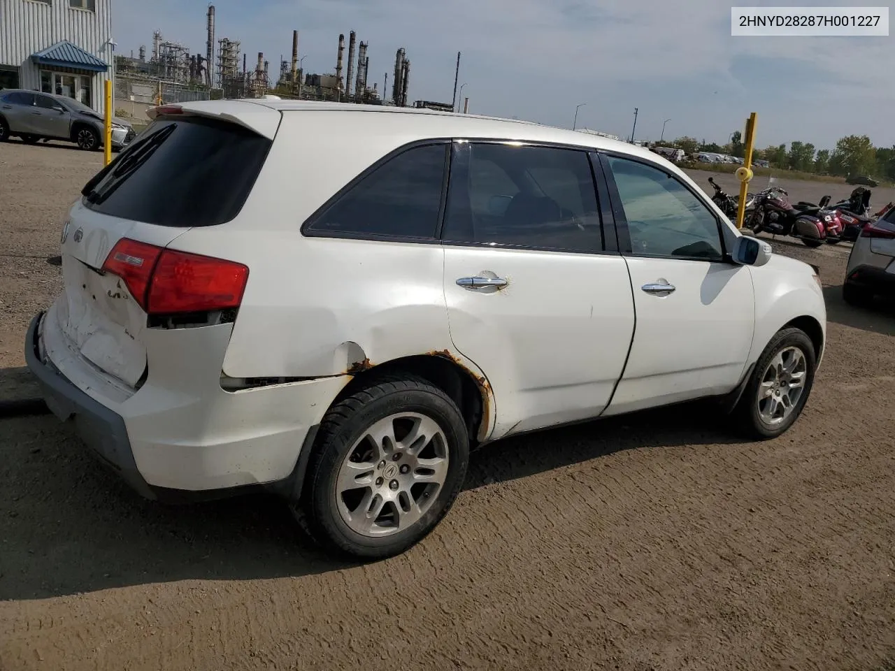 2007 Acura Mdx VIN: 2HNYD28287H001227 Lot: 71940344