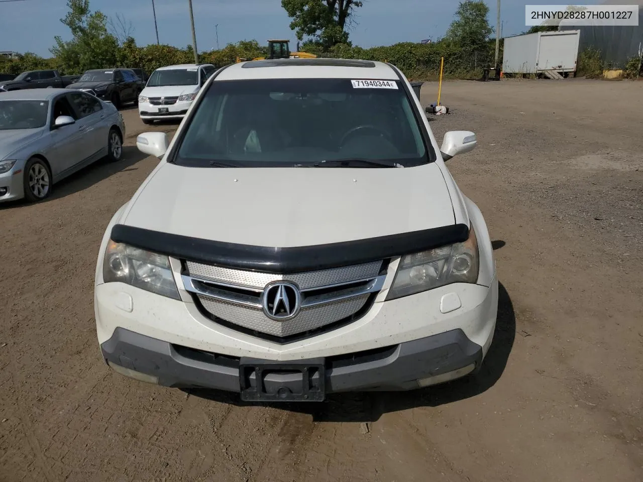 2007 Acura Mdx VIN: 2HNYD28287H001227 Lot: 71940344