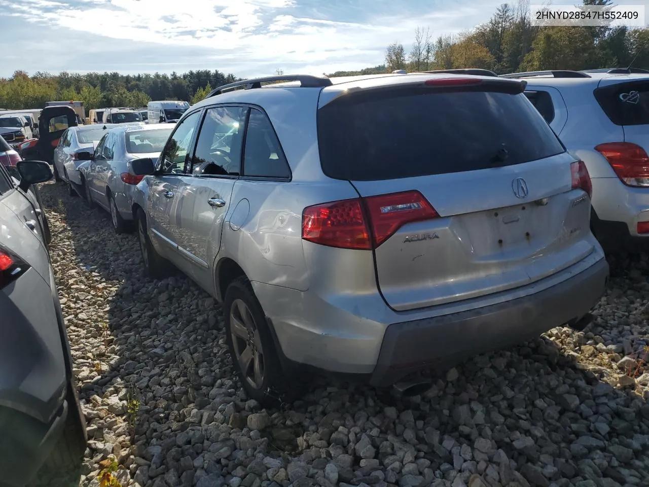 2007 Acura Mdx Sport VIN: 2HNYD28547H552409 Lot: 73083954