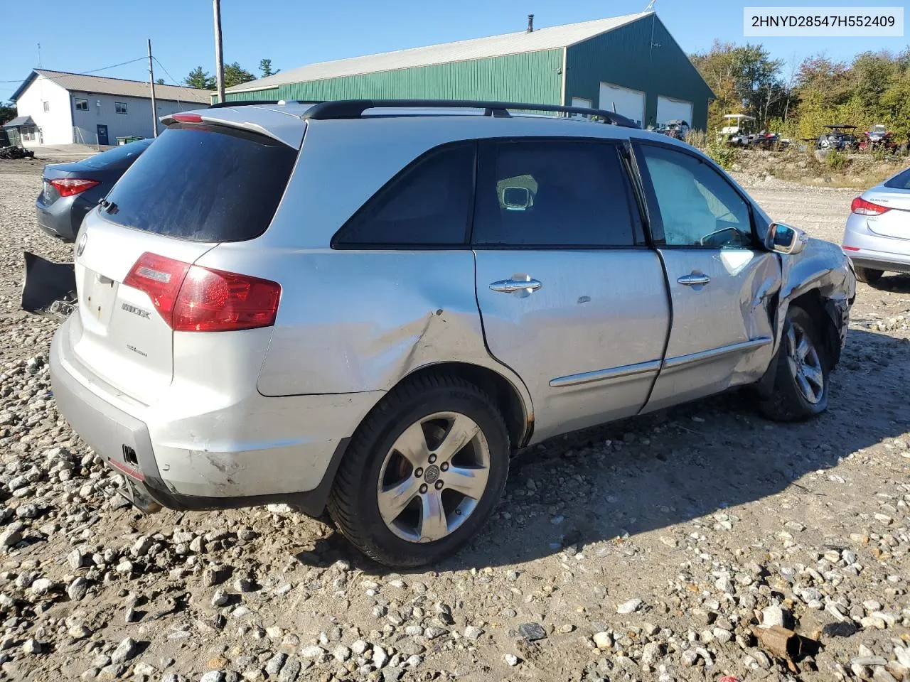 2007 Acura Mdx Sport VIN: 2HNYD28547H552409 Lot: 73083954