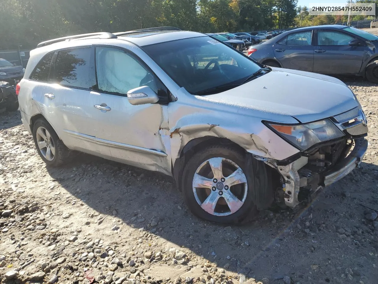 2007 Acura Mdx Sport VIN: 2HNYD28547H552409 Lot: 73083954