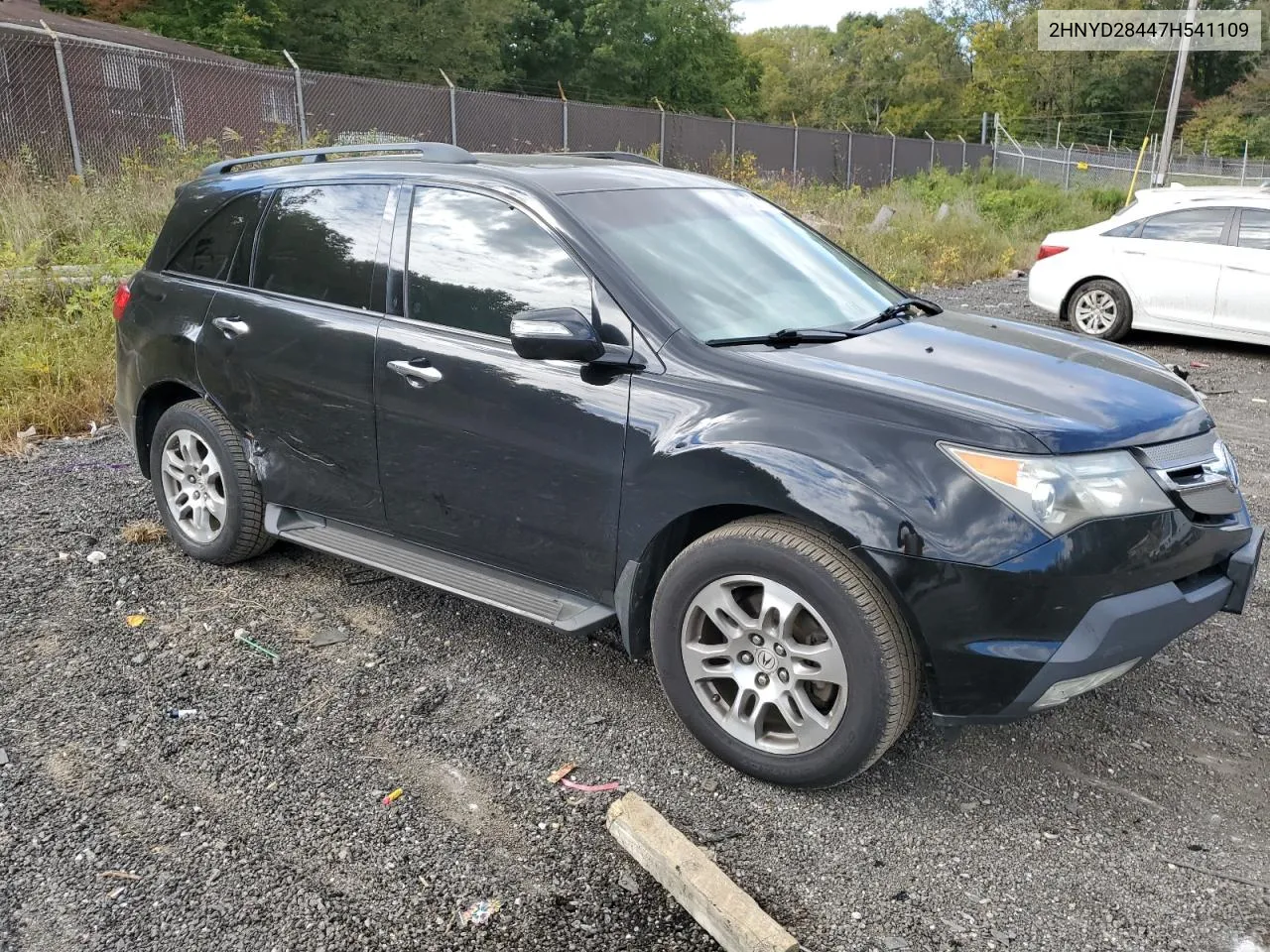 2007 Acura Mdx Technology VIN: 2HNYD28447H541109 Lot: 73638784