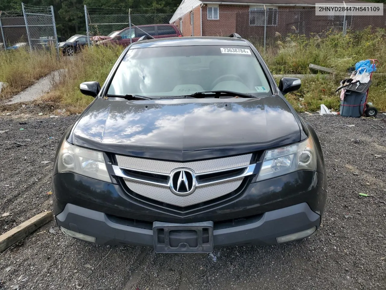 2007 Acura Mdx Technology VIN: 2HNYD28447H541109 Lot: 73638784