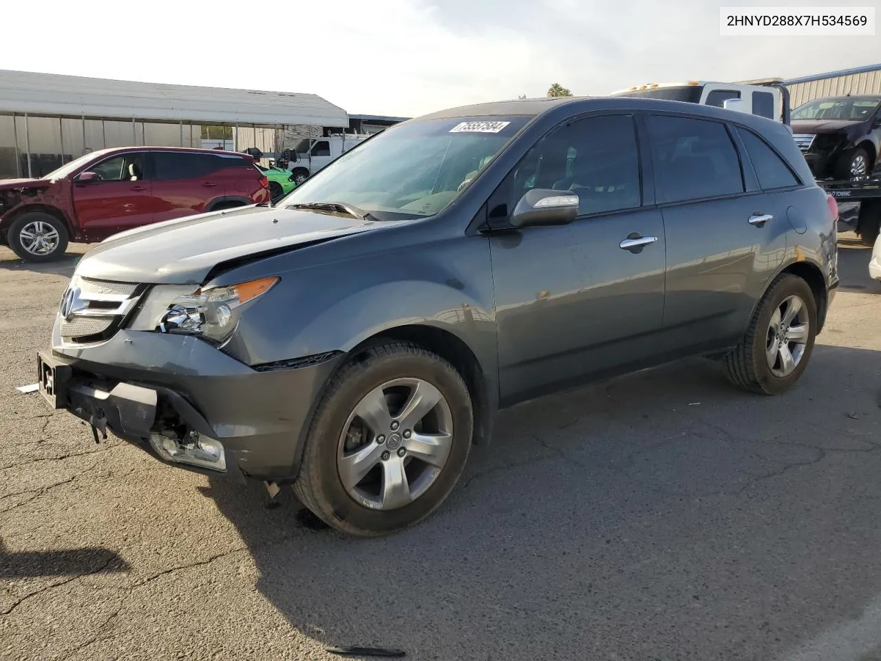 2007 Acura Mdx Sport VIN: 2HNYD288X7H534569 Lot: 75557584