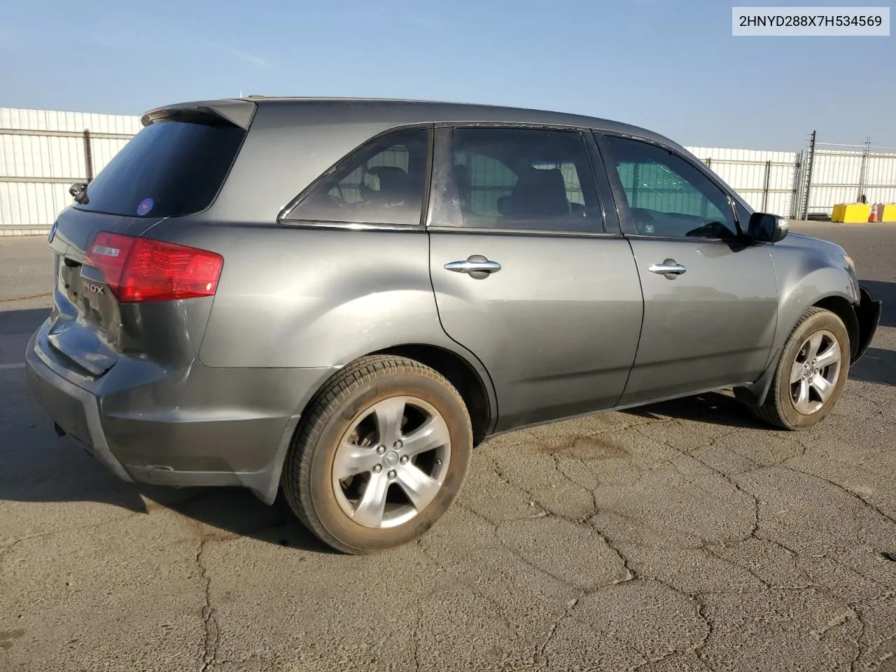 2007 Acura Mdx Sport VIN: 2HNYD288X7H534569 Lot: 75557584