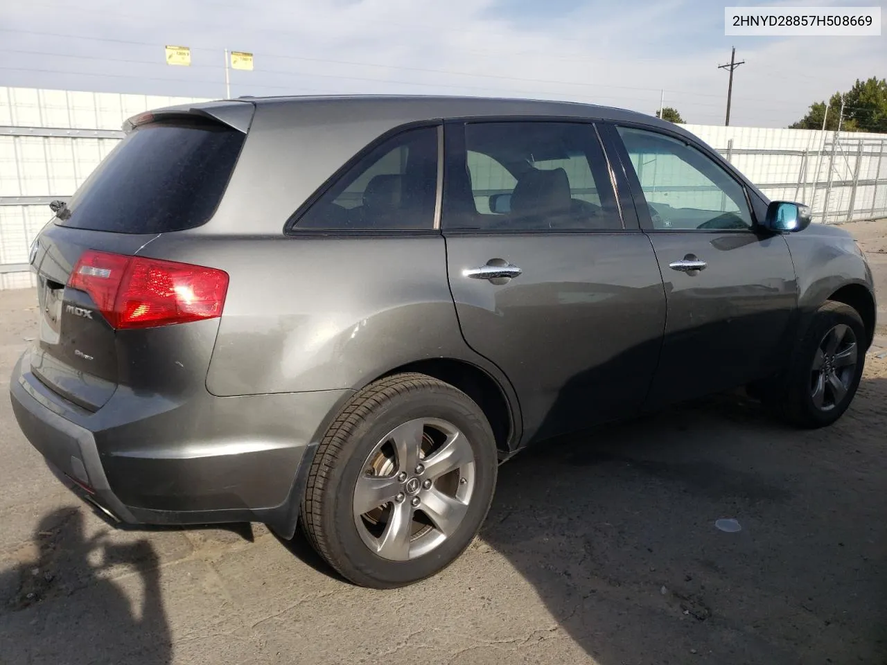 2007 Acura Mdx Sport VIN: 2HNYD28857H508669 Lot: 75568364