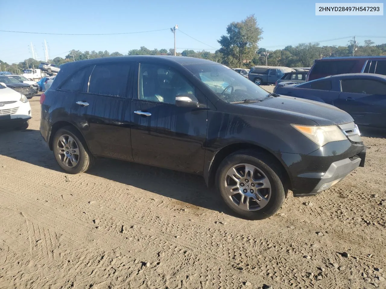 2007 Acura Mdx Technology VIN: 2HNYD28497H547293 Lot: 75687084