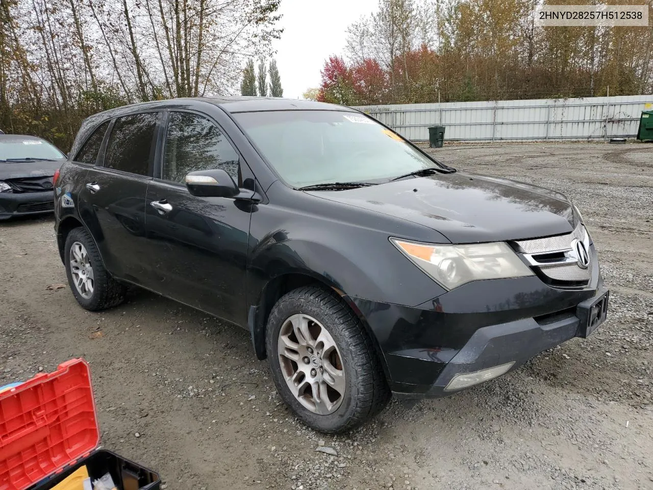 2007 Acura Mdx VIN: 2HNYD28257H512538 Lot: 75804054