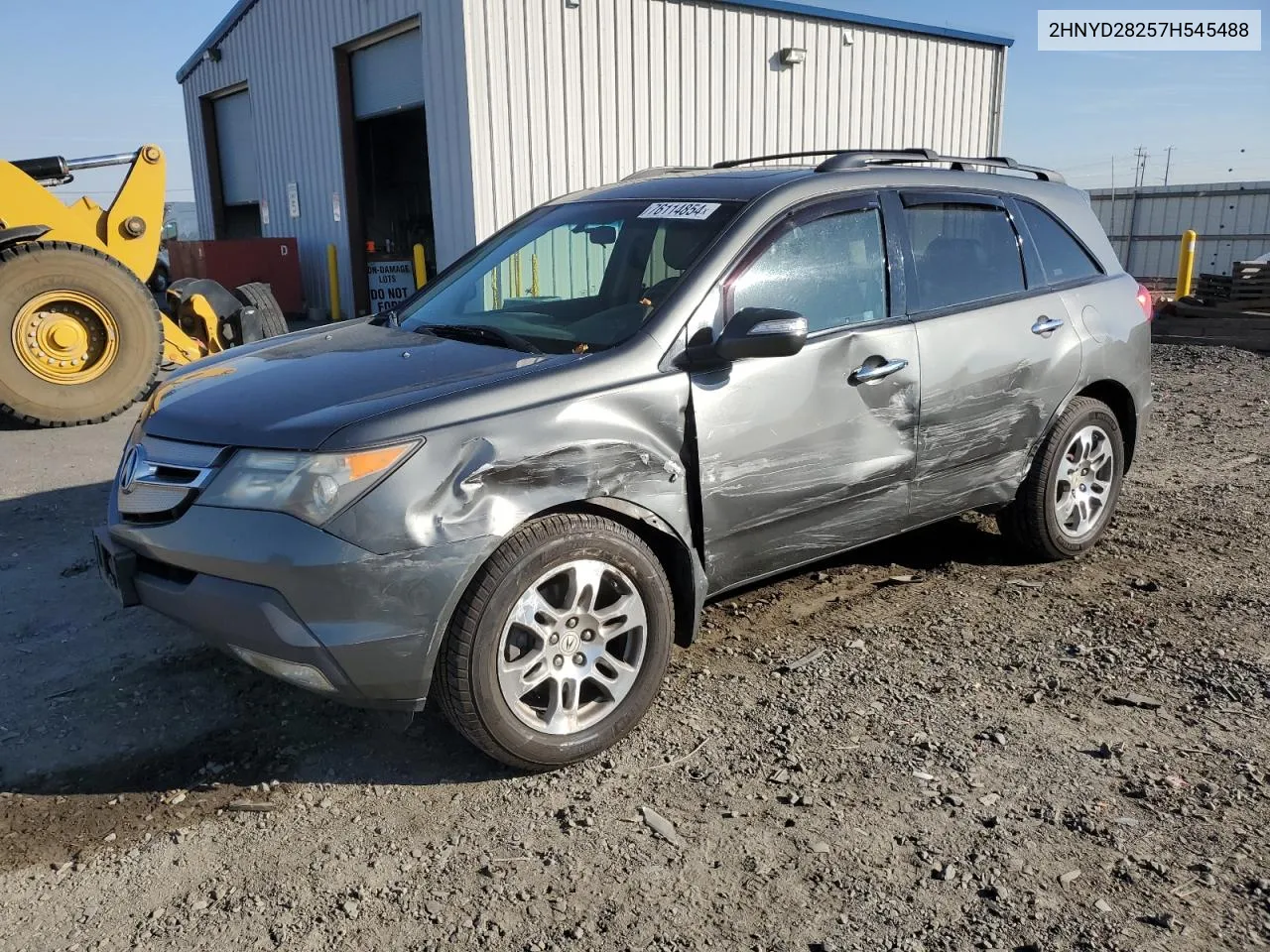 2007 Acura Mdx VIN: 2HNYD28257H545488 Lot: 76114854