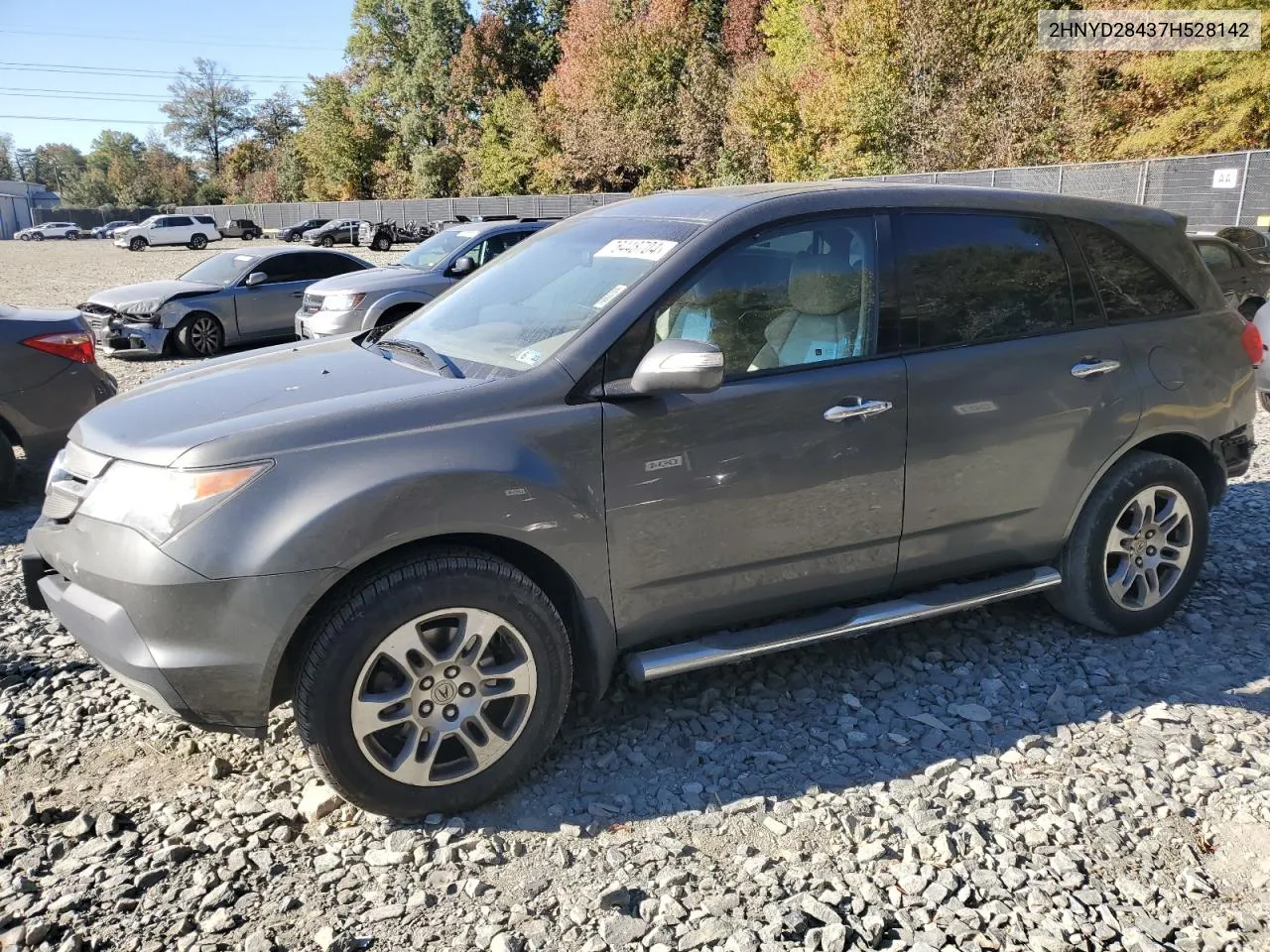 2007 Acura Mdx Technology VIN: 2HNYD28437H528142 Lot: 76448704