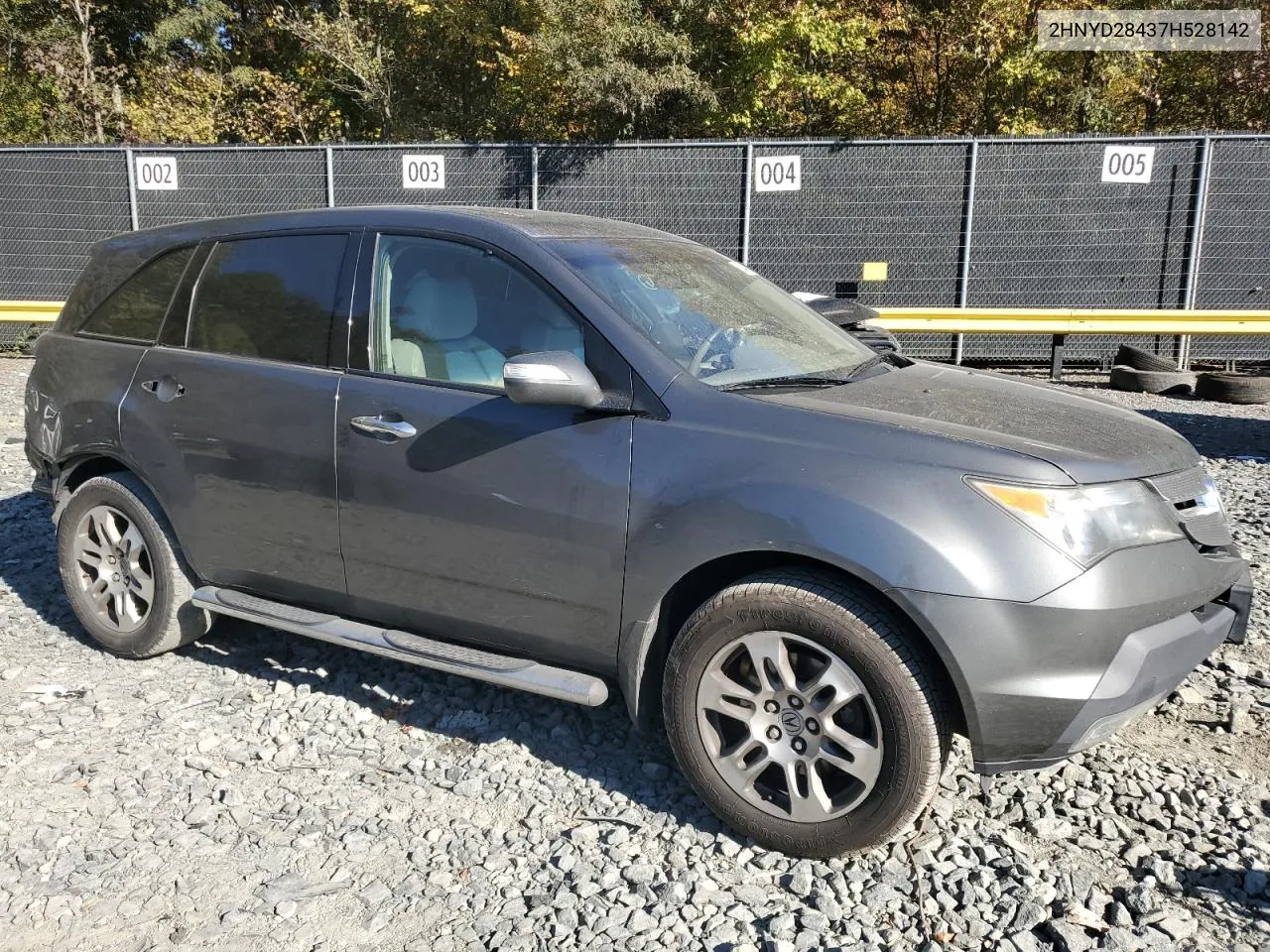 2007 Acura Mdx Technology VIN: 2HNYD28437H528142 Lot: 76448704