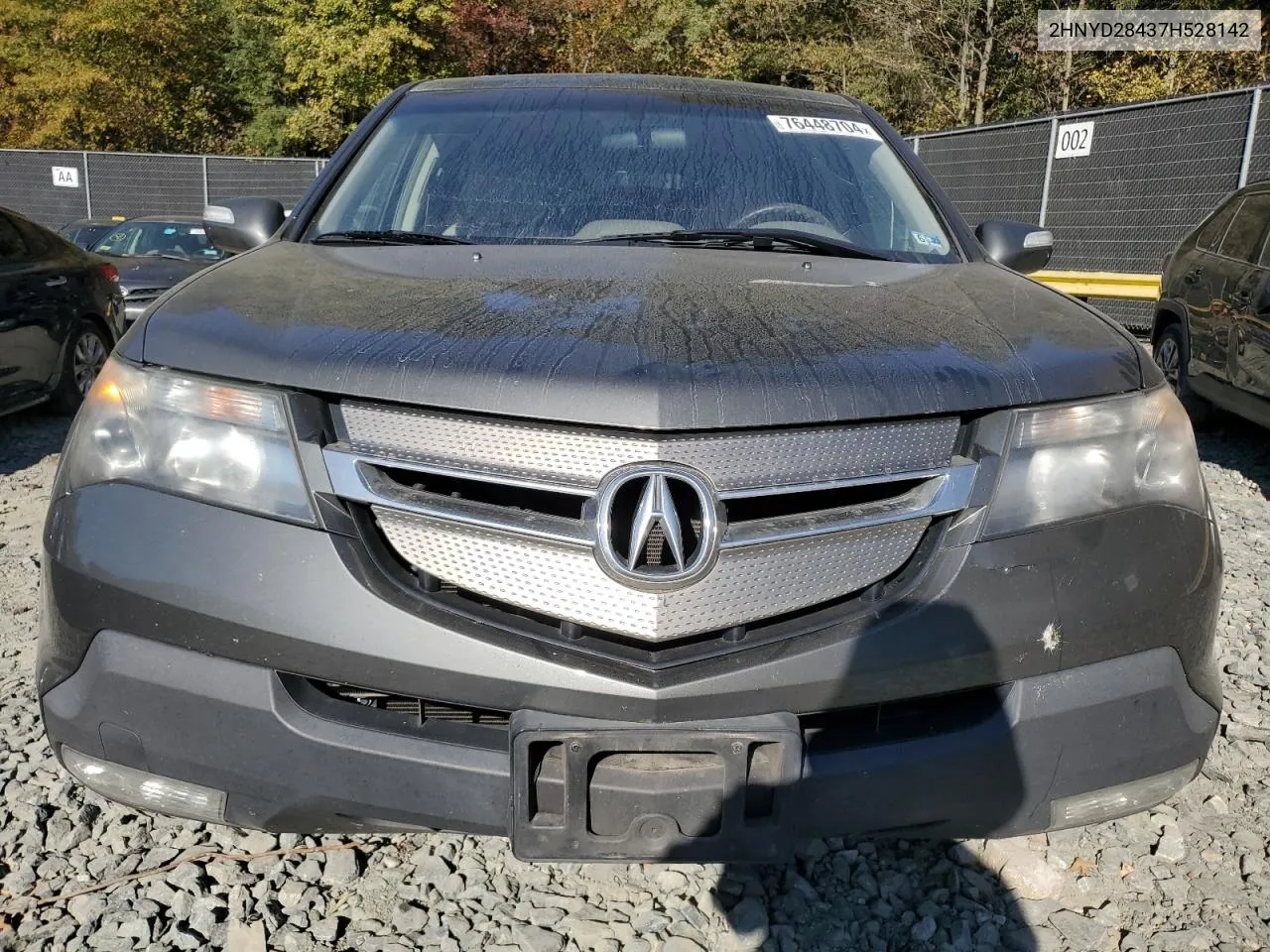 2007 Acura Mdx Technology VIN: 2HNYD28437H528142 Lot: 76448704