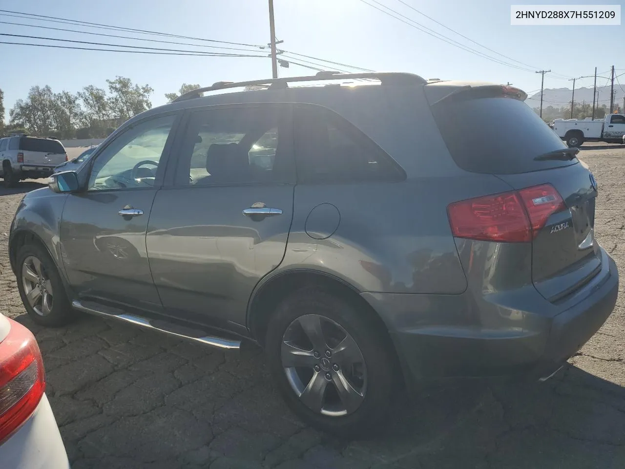 2007 Acura Mdx Sport VIN: 2HNYD288X7H551209 Lot: 77148114