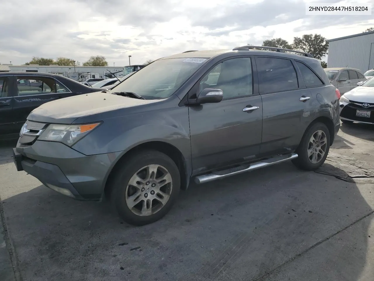 2007 Acura Mdx Technology VIN: 2HNYD28447H518204 Lot: 77504634