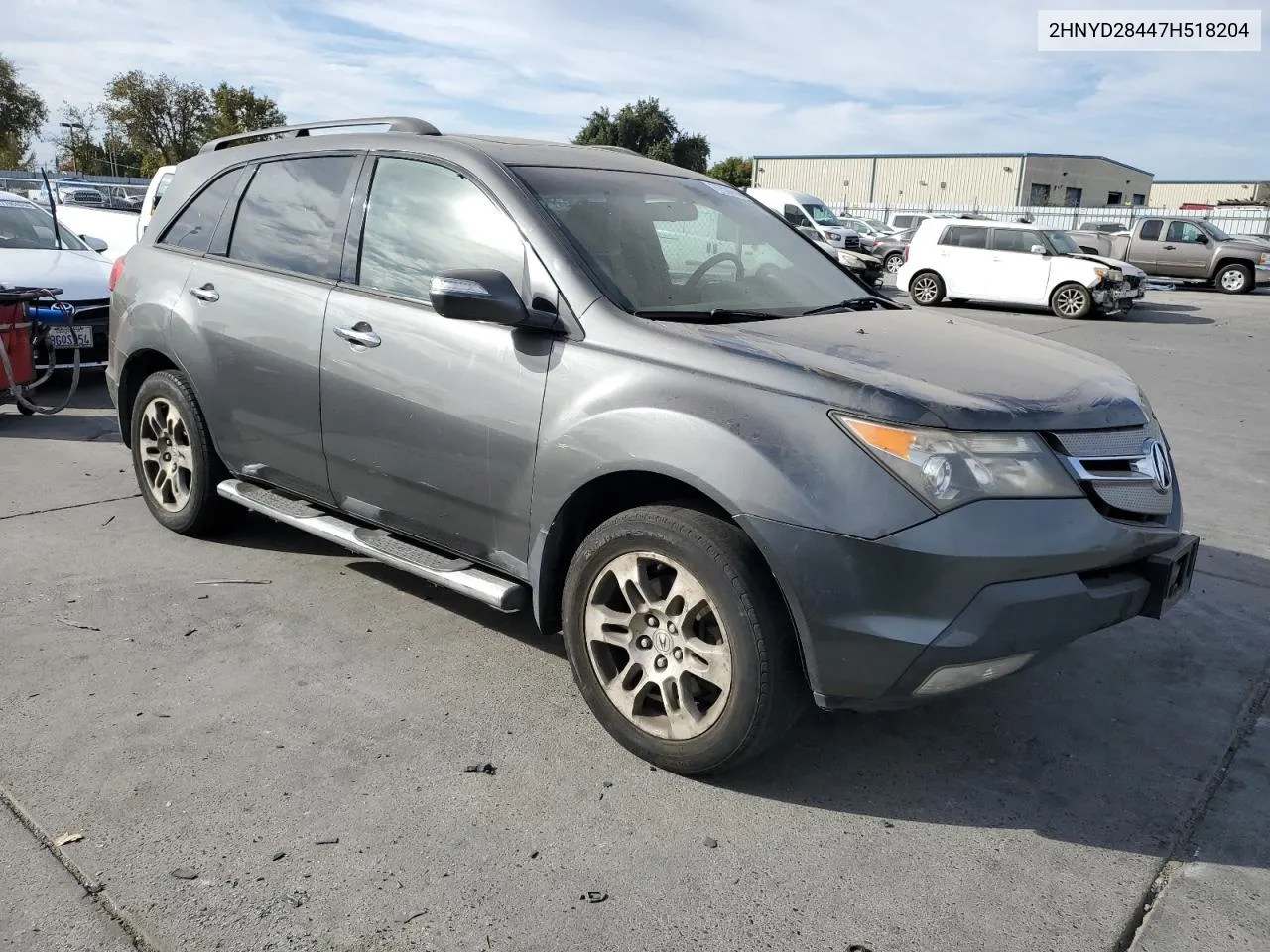 2007 Acura Mdx Technology VIN: 2HNYD28447H518204 Lot: 77504634