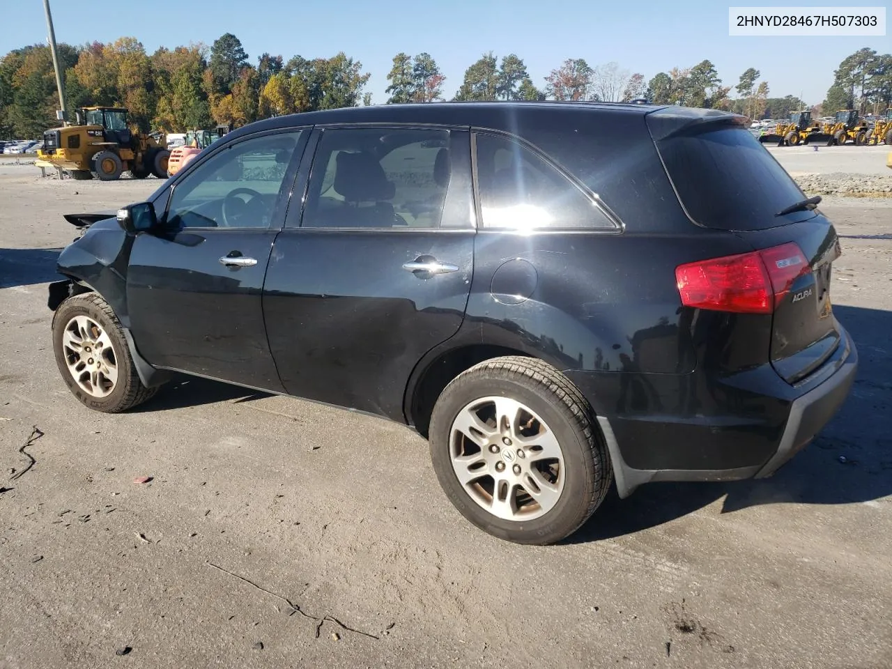 2007 Acura Mdx Technology VIN: 2HNYD28467H507303 Lot: 77852654