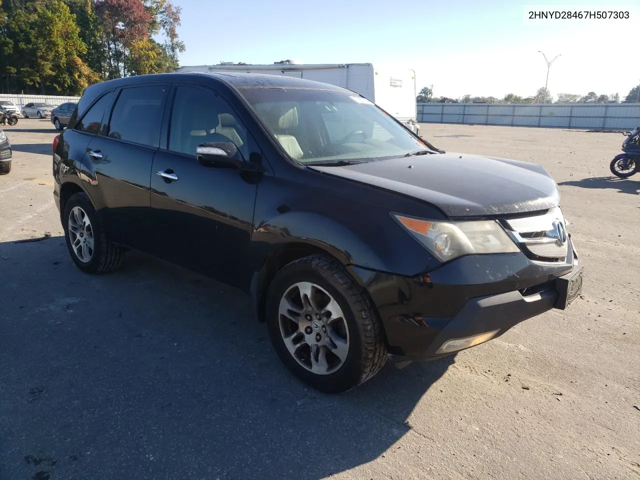 2007 Acura Mdx Technology VIN: 2HNYD28467H507303 Lot: 77852654