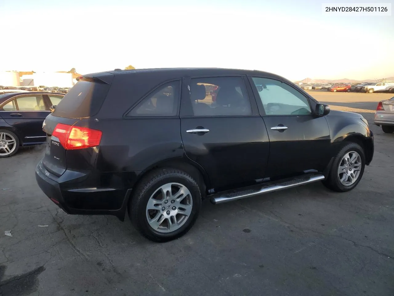 2007 Acura Mdx Technology VIN: 2HNYD28427H501126 Lot: 78088494