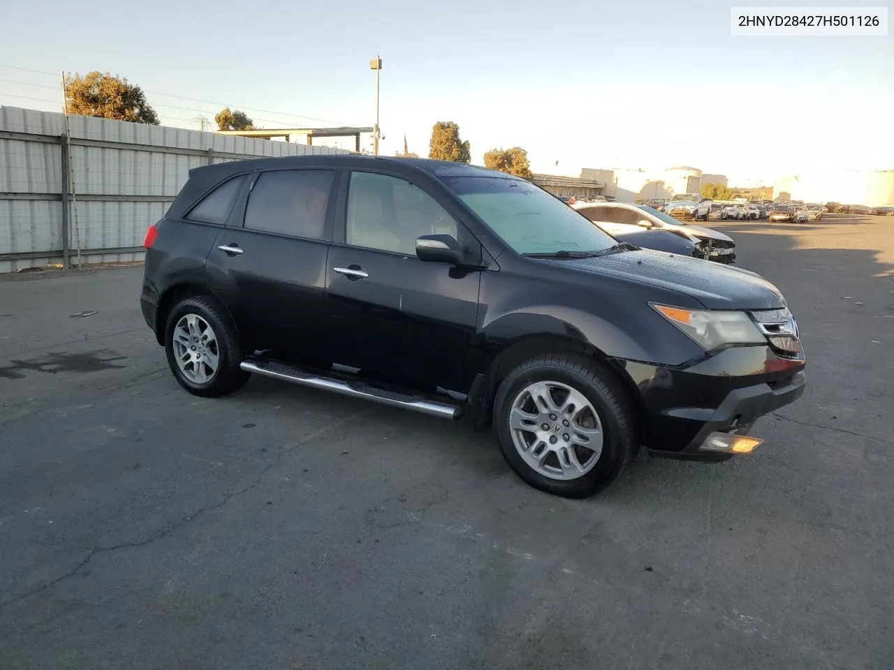 2007 Acura Mdx Technology VIN: 2HNYD28427H501126 Lot: 78088494