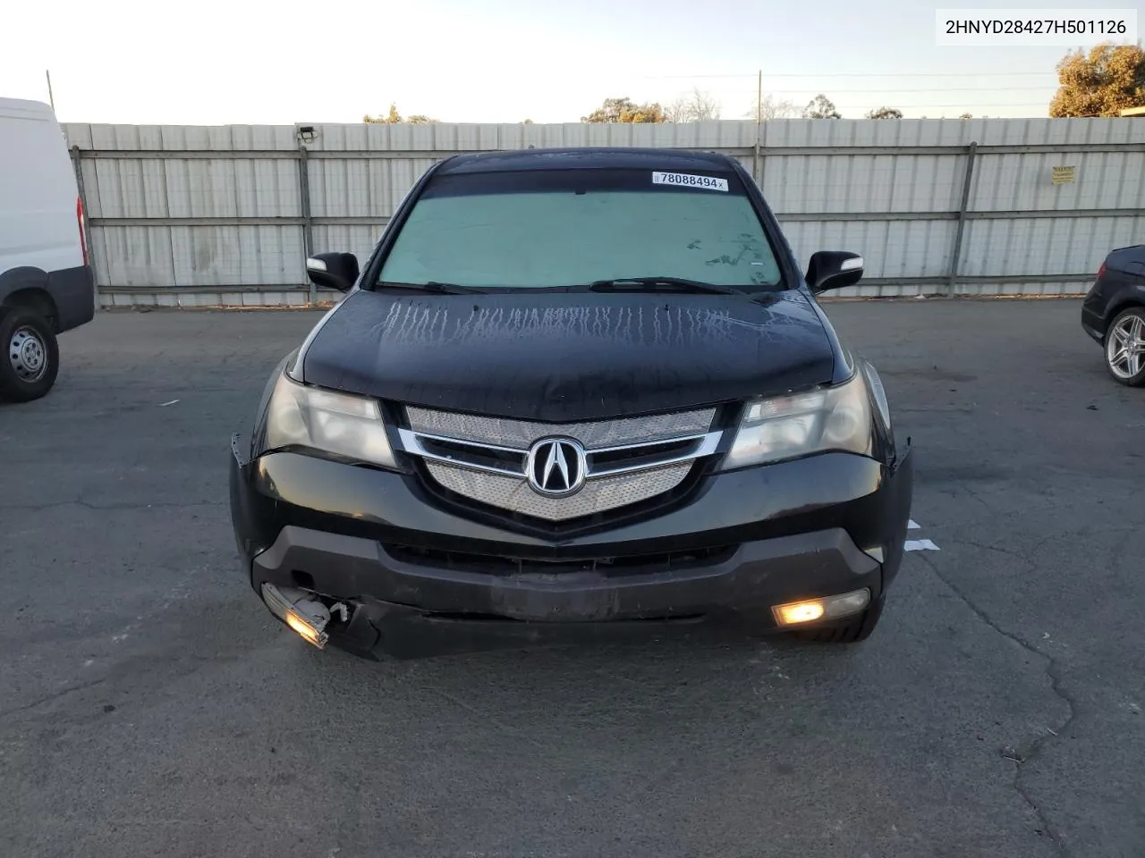 2007 Acura Mdx Technology VIN: 2HNYD28427H501126 Lot: 78088494