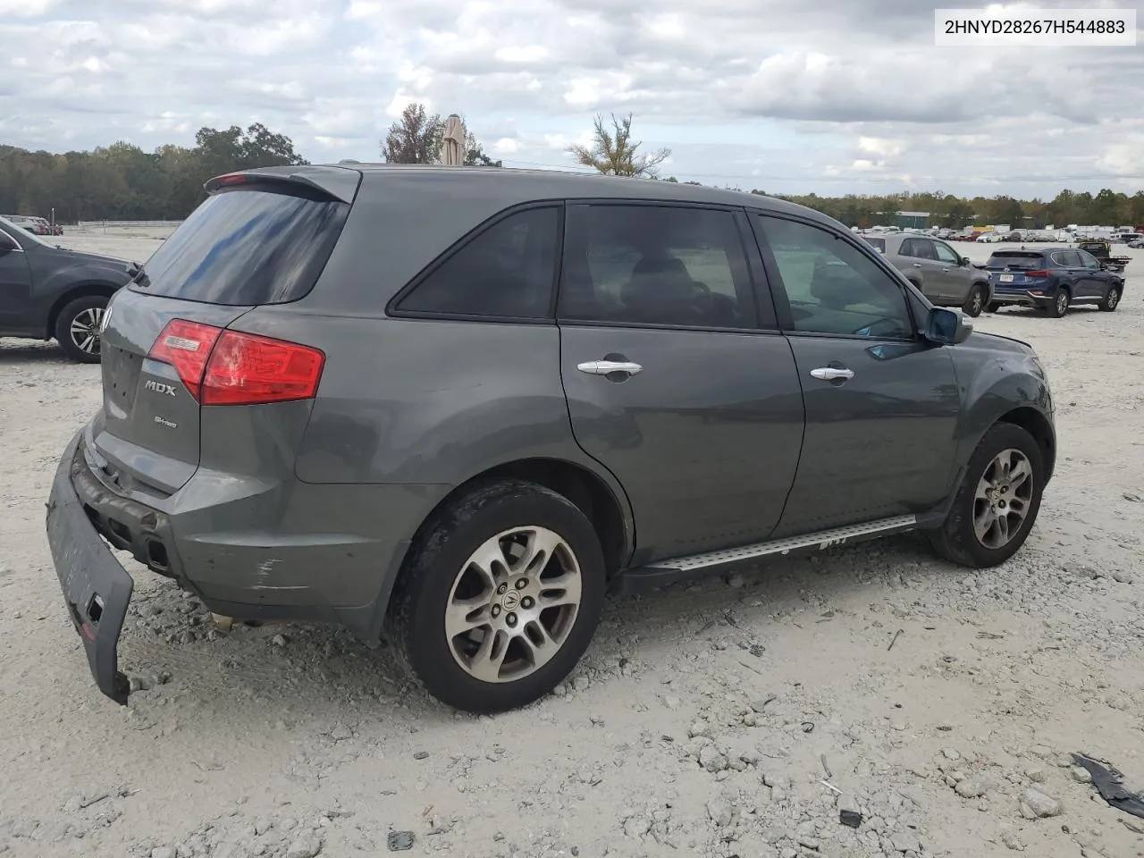 2007 Acura Mdx VIN: 2HNYD28267H544883 Lot: 78442624