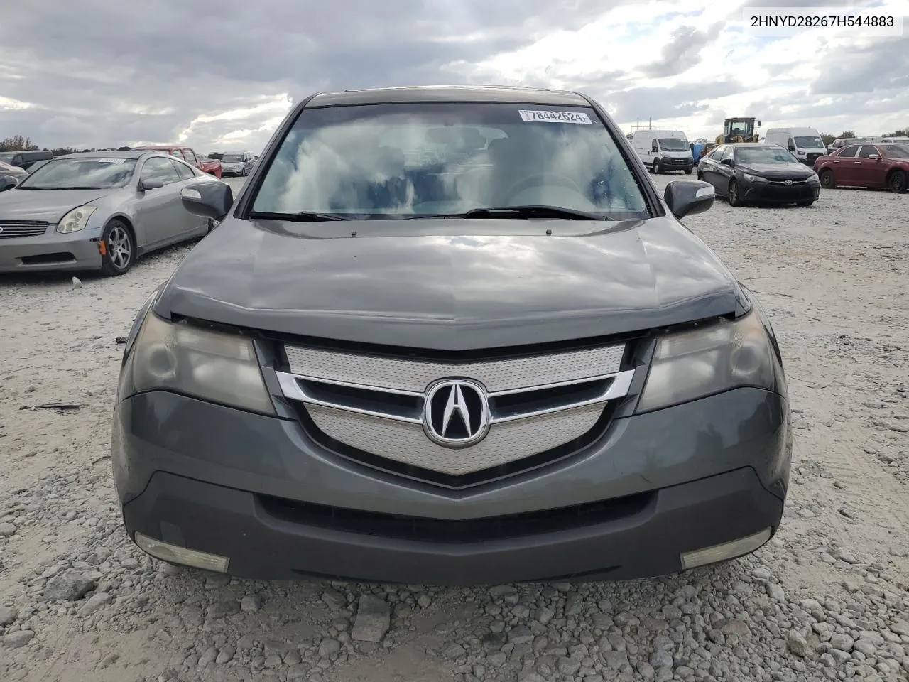 2007 Acura Mdx VIN: 2HNYD28267H544883 Lot: 78442624