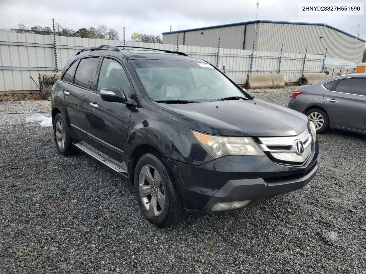 2007 Acura Mdx Sport VIN: 2HNYD28827H551690 Lot: 78833884