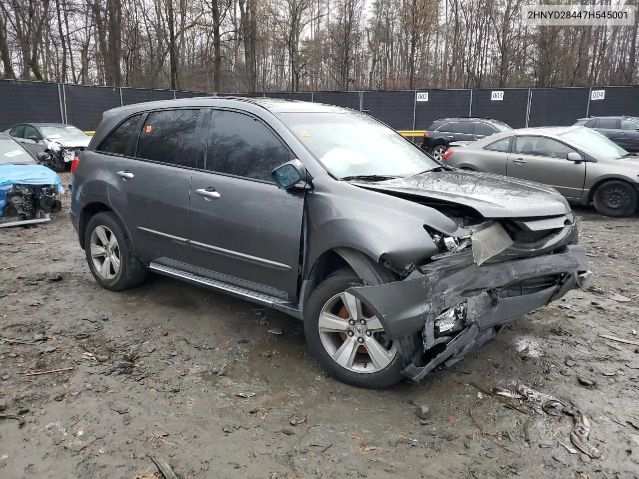 2007 Acura Mdx Technology VIN: 2HNYD28447H545001 Lot: 78877403