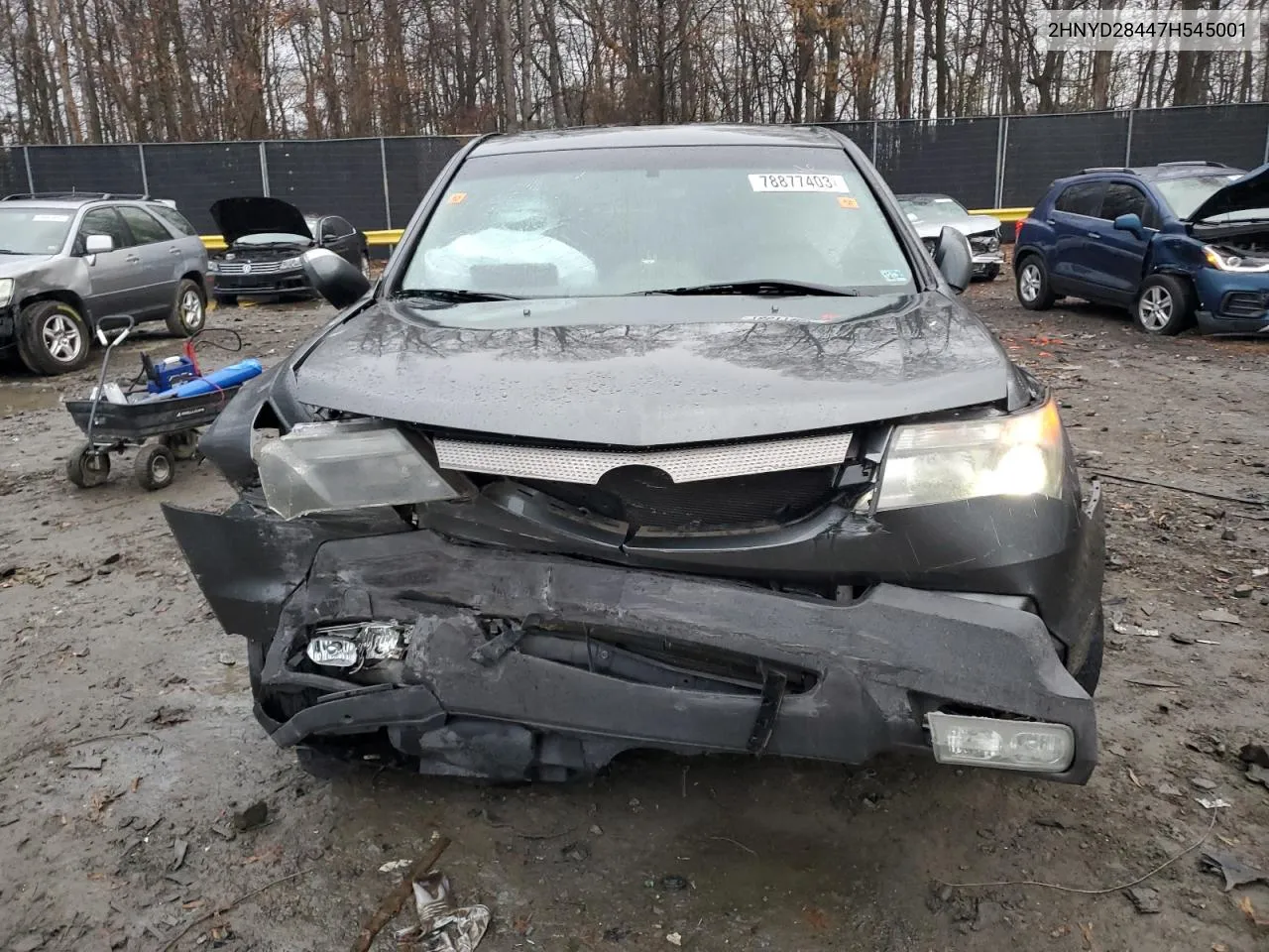 2007 Acura Mdx Technology VIN: 2HNYD28447H545001 Lot: 78877403