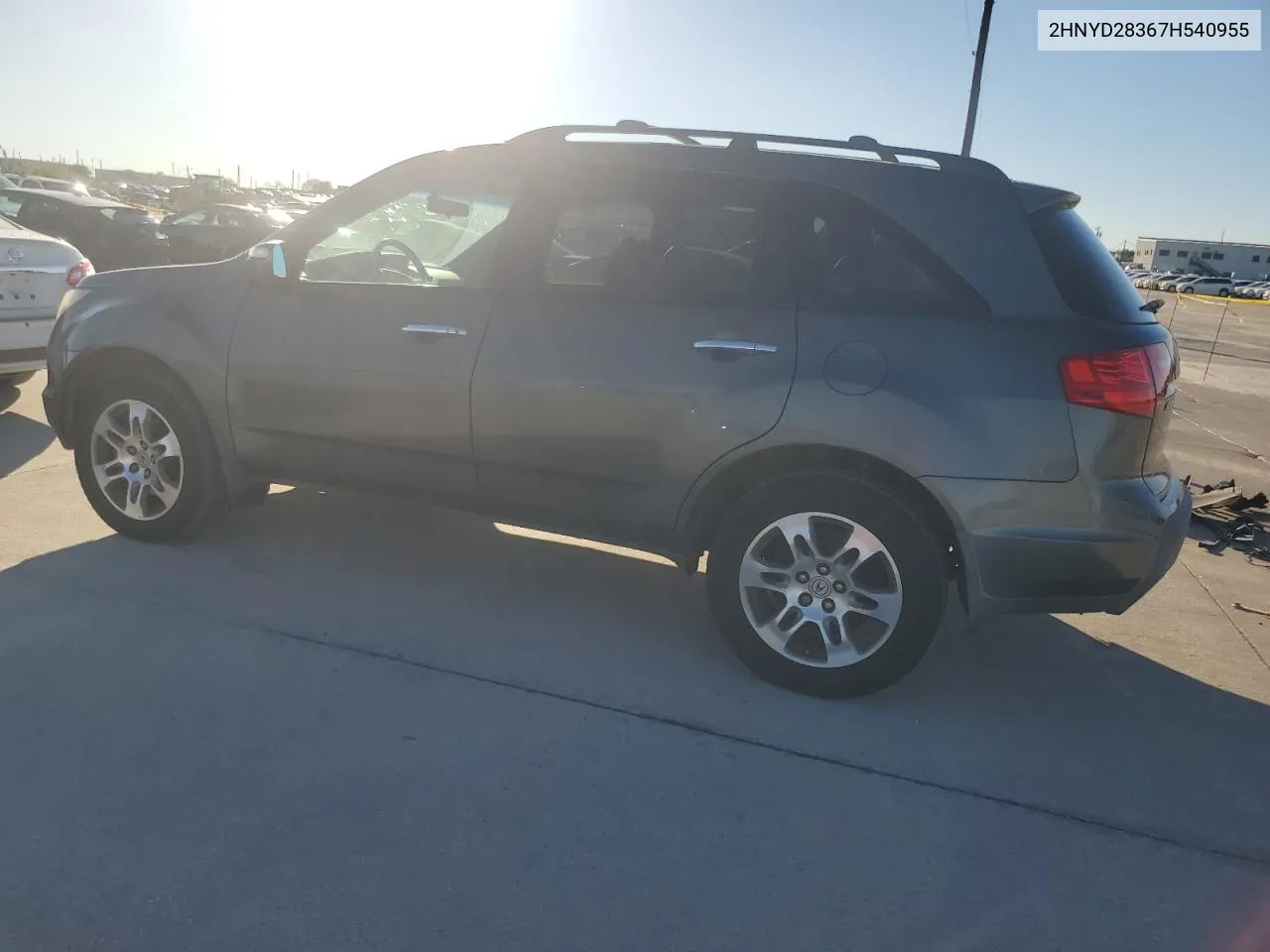 2007 Acura Mdx Technology VIN: 2HNYD28367H540955 Lot: 79191374