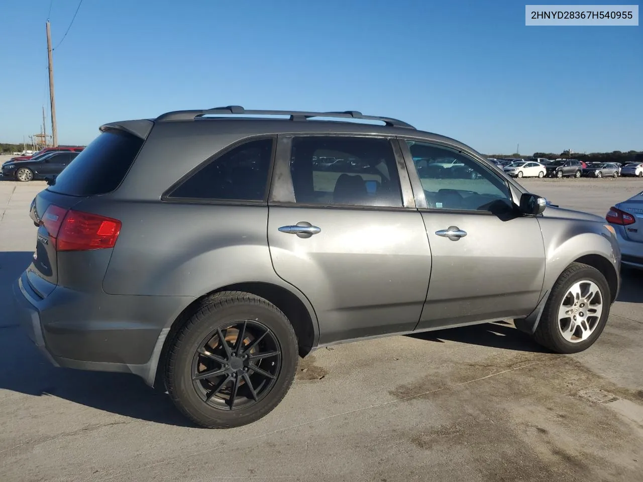 2007 Acura Mdx Technology VIN: 2HNYD28367H540955 Lot: 79191374