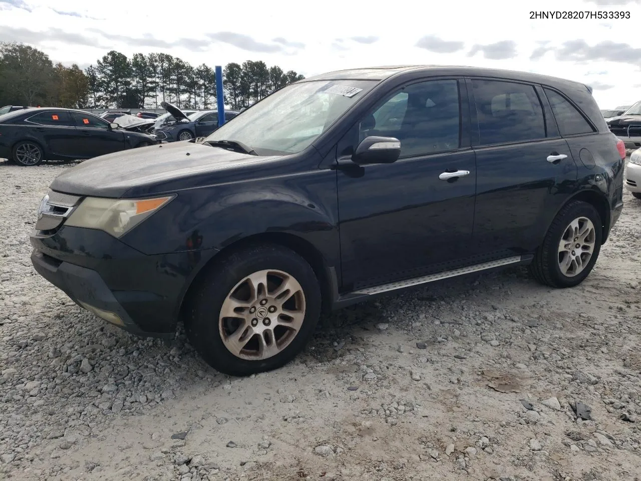 2007 Acura Mdx VIN: 2HNYD28207H533393 Lot: 80513904