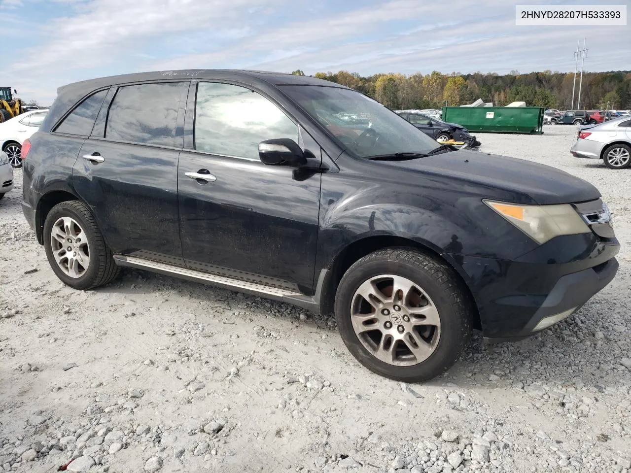 2007 Acura Mdx VIN: 2HNYD28207H533393 Lot: 80513904