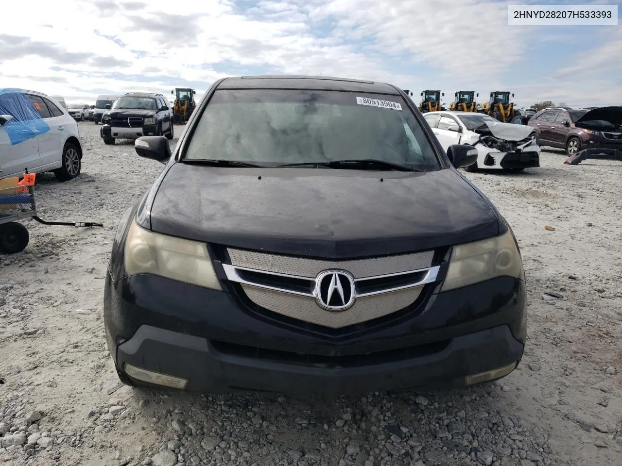 2007 Acura Mdx VIN: 2HNYD28207H533393 Lot: 80513904