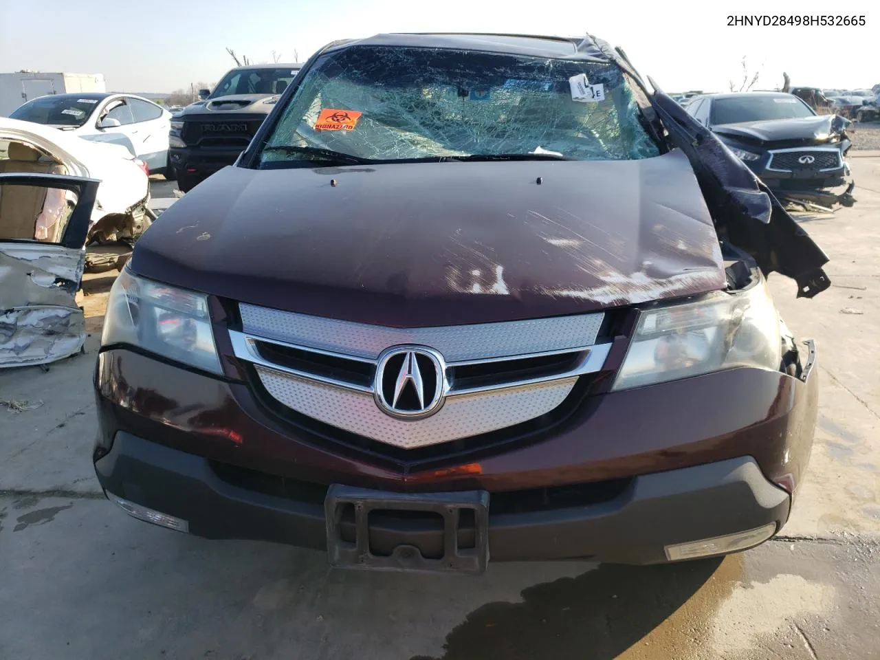 2008 Acura Mdx Technology VIN: 2HNYD28498H532665 Lot: 41658274