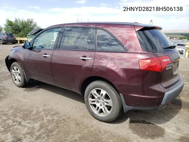 2HNYD28218H506138 2008 Acura Mdx