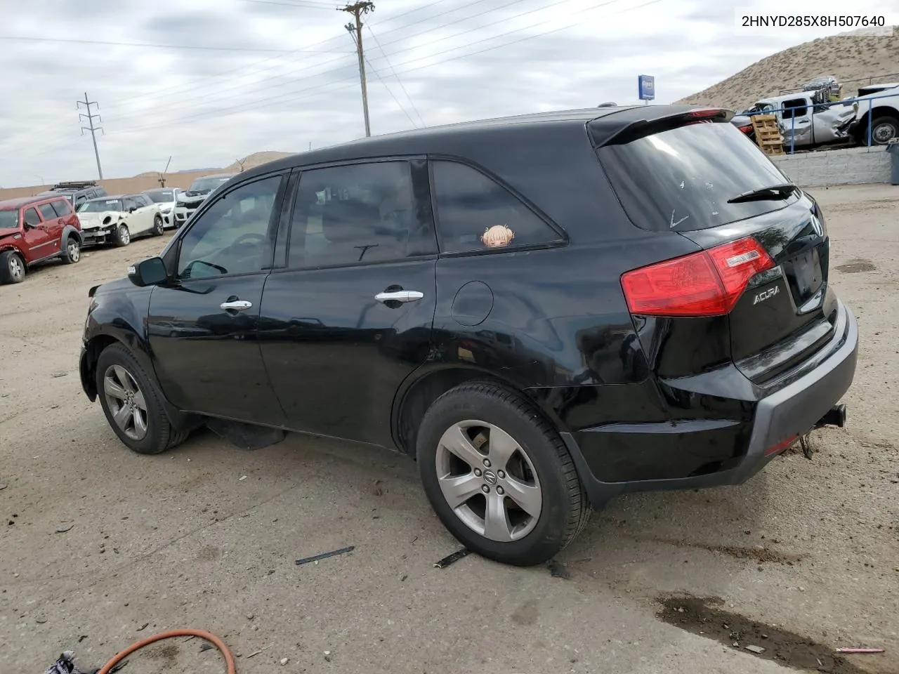 2008 Acura Mdx Sport VIN: 2HNYD285X8H507640 Lot: 49713844