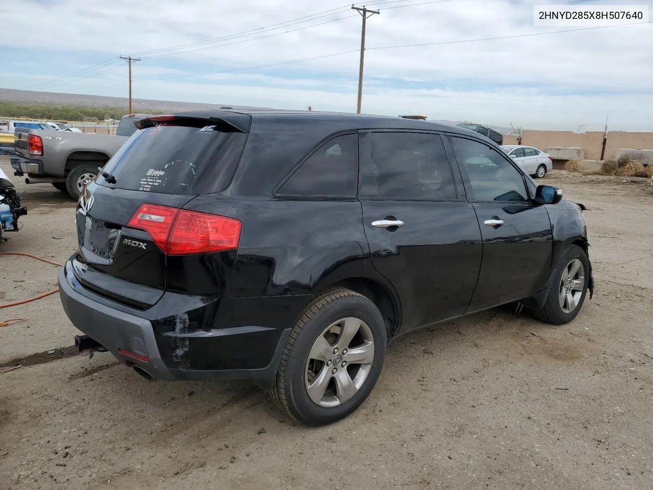 2008 Acura Mdx Sport VIN: 2HNYD285X8H507640 Lot: 49713844