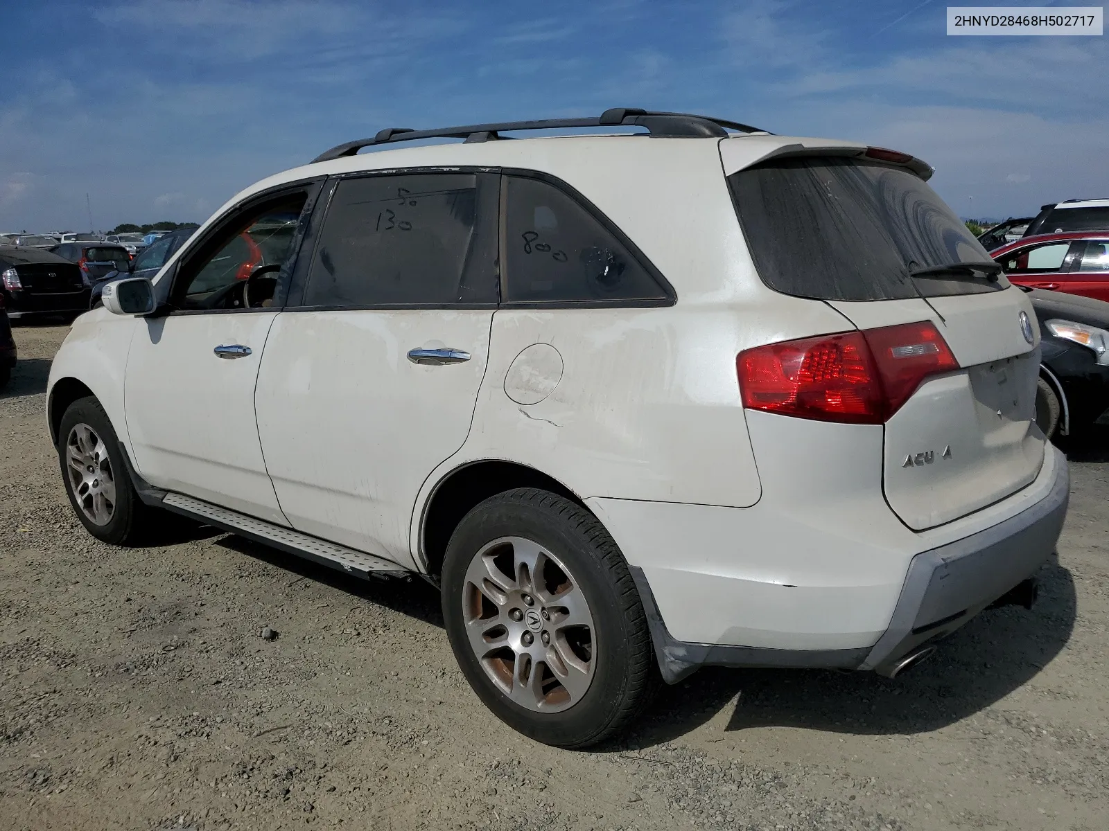 2008 Acura Mdx Technology VIN: 2HNYD28468H502717 Lot: 59958254