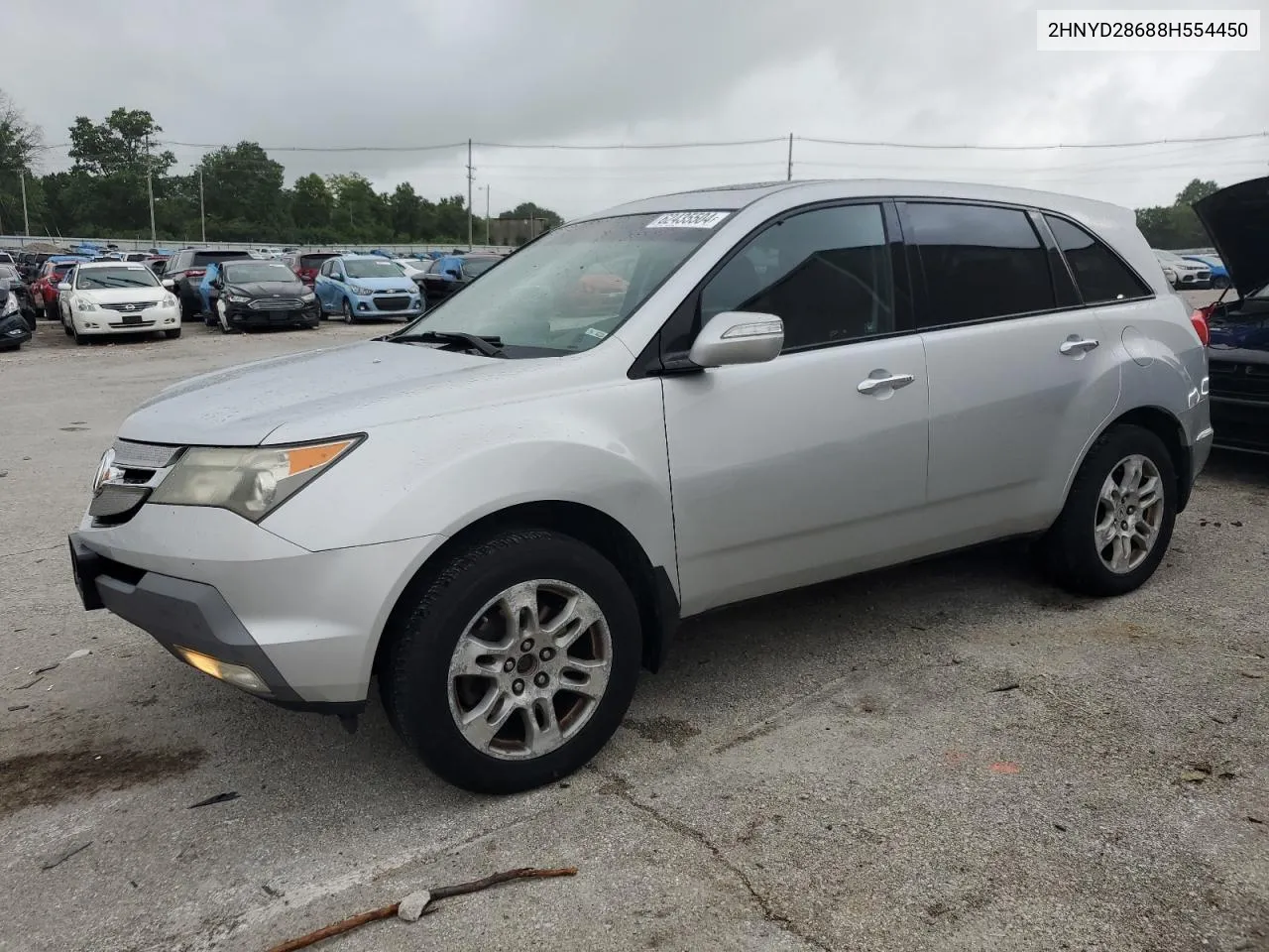 2008 Acura Mdx Technology VIN: 2HNYD28688H554450 Lot: 62435504