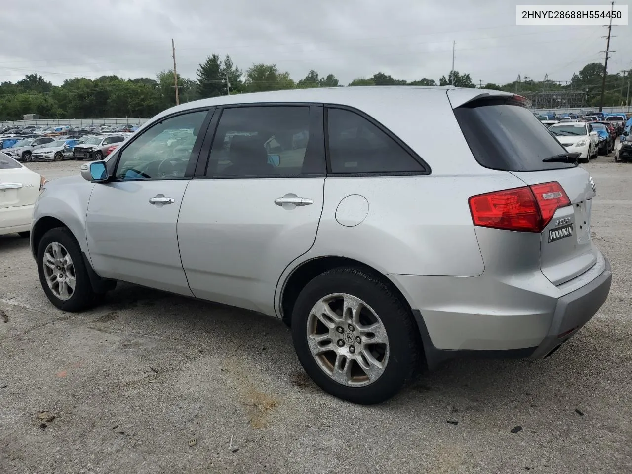 2008 Acura Mdx Technology VIN: 2HNYD28688H554450 Lot: 62435504