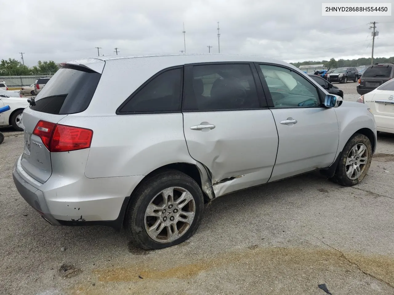 2008 Acura Mdx Technology VIN: 2HNYD28688H554450 Lot: 62435504