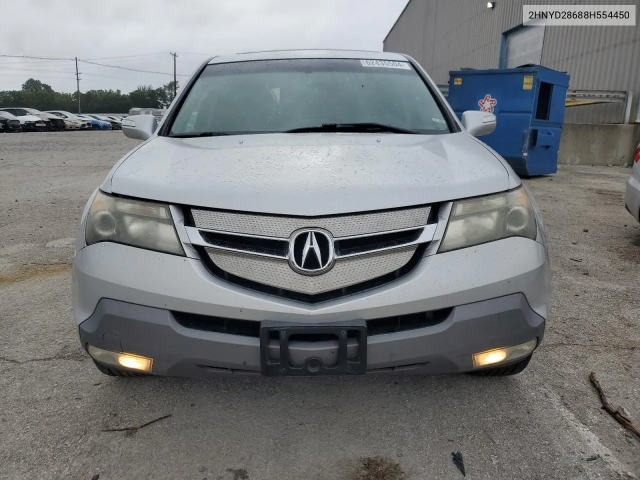 2008 Acura Mdx Technology VIN: 2HNYD28688H554450 Lot: 62435504