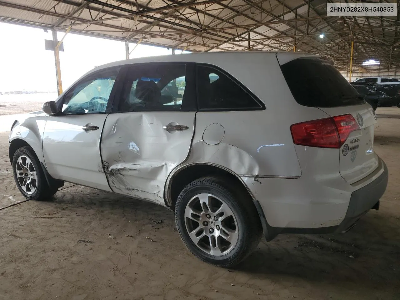 2008 Acura Mdx VIN: 2HNYD282X8H540353 Lot: 63439284